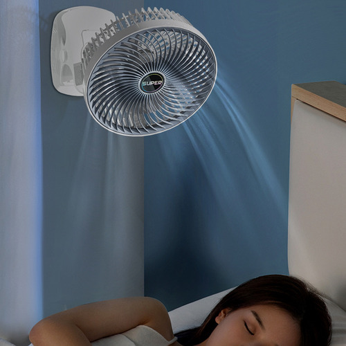 Ventilador Portátil Usb Recargable Montado En La Pared De 3