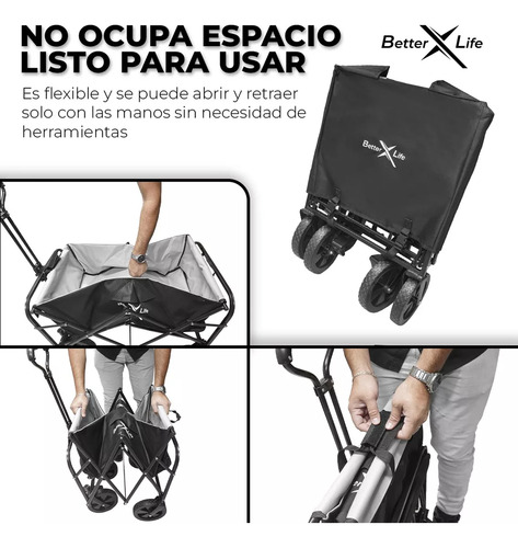 Multipurpose With Universal Wheels Brake Folding Wagon Cart