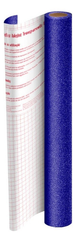 Rolo De Adesivo Com Glitter Contact Dac 45cm X 10 M Cor Azul
