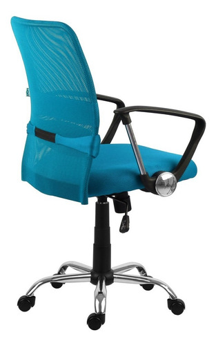 Silla de escritorio MGM Flex Bilbao diretor turquesa con tapizado de mesh