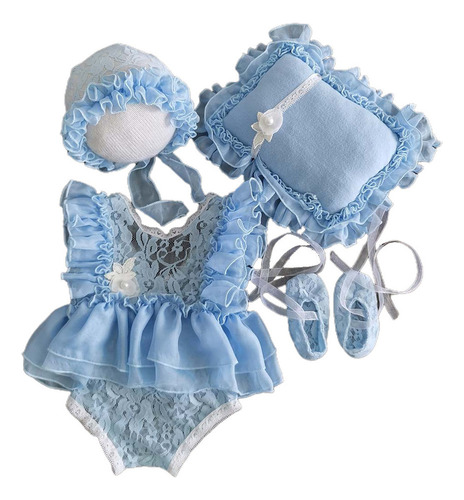 . (4 #mold) Vestido De Mameluco De Encaje Para Recién