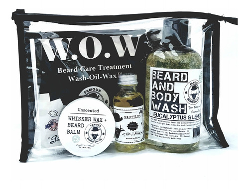 Famous Beard Oil Kit Hidratante Para El Cuidado De La Barba 