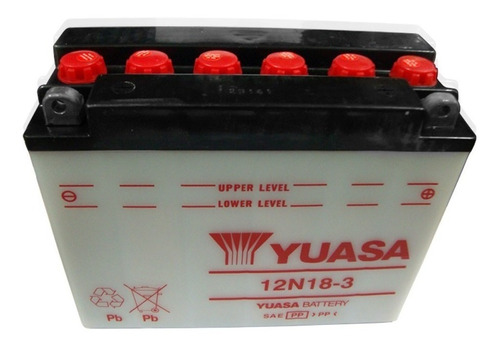 Bateria Para Motos Yuasa 12n18-3 12v18ah Rpm925