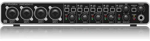 Interface Behringer U-phoria Umc404hd Inmediato