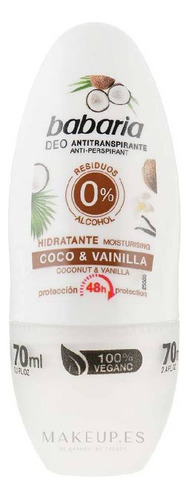 Desodorante Roll On De Coco Y Vainilla Babaria