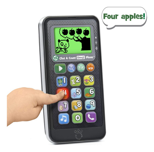 Telefone Com O Emoji Leapfrog Chat And Count, Preto