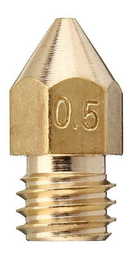 Nozzle 0.5 Mm Pico Bronce Hot End Mk8 M6 1.75 