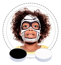Comprar Maquillaje  Halloween Teatro Set  De 2 Potes Blanco Y Negro