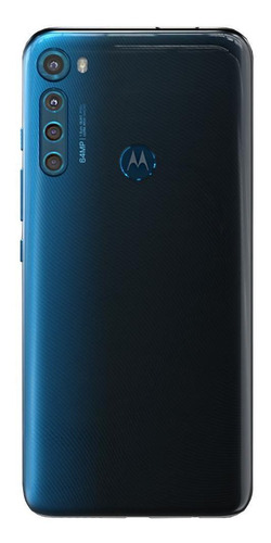 Celular Motorola Moto One Fusion Plus Azul 128gb Tela 6.5