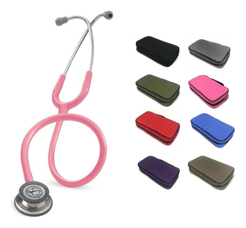 Fonendo Littmann Classic Iii Rosado Perla 5633 + Estuche