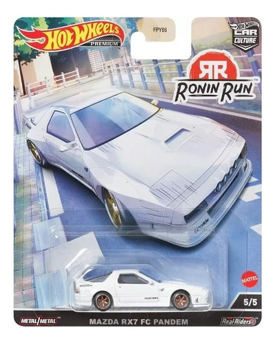 Hot Wheels Premium Mazda Rx7 Pandem Ronin Run Car Culture Color Blanco