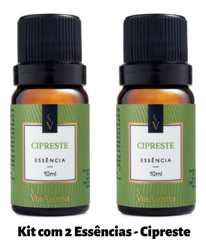 Essência Para Difusor Ambiente 10ml De Cipreste Via Aroma 