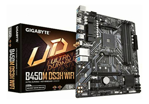 Gigabyte Mb B450m Ds3h Wifi Am4, Ddr4, Micro Atx