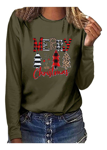 Y Tops Merry U498 Christmas - Camiseta Informal De Manga