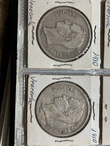 Moneda Venezolana De Plata. Fuerte Del Año 1910 (Usado)