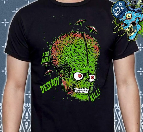 Mars Attacks! - Detroy Kill! - Pelicula - Polera- Cyco Recor