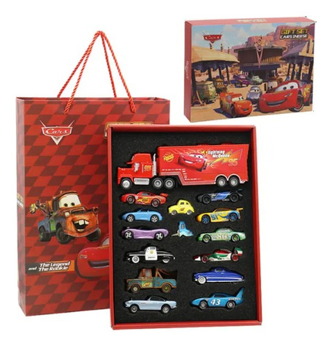 Trailer Mack , Rayo Mcqueen Y Sus Amigos Cars Metal Plástico