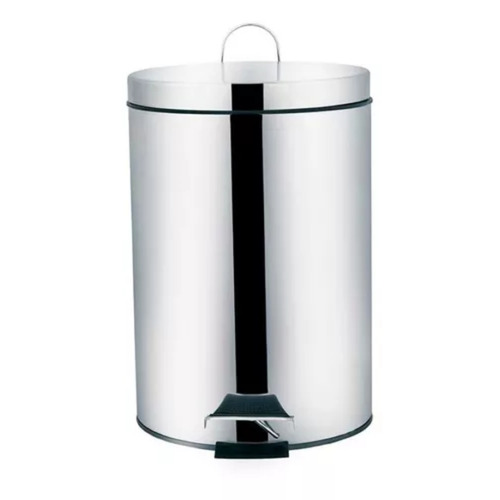 Lixeira Inox Agata 5 Litros C/ Pedal Mor