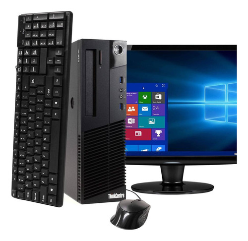 Equipo Pc Intel I5 4gb 240ssd 19 Led Teclado Mouse Win 10 (Reacondicionado)