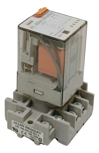 Relé Allen-bradley 700-ha33a1-3 Con Base 120vac 10a.