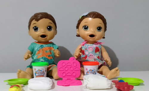 Baby Alive Lanchinho Divertido Gêmeos Laurinha E Filipinho . (Usado)