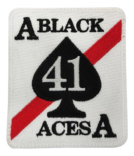 Parche Bordado Phoenix Topgun A Black Aces A Picas 41 Carta 