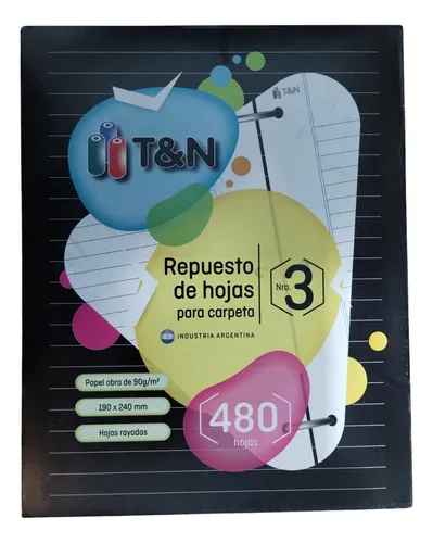 Kit Lista Escolar Tyn Cuaderno/ Block Dibujo/ Anotador/hojas