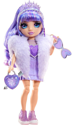 Rainbow High Creative Crystals Muñeca Violet Willow