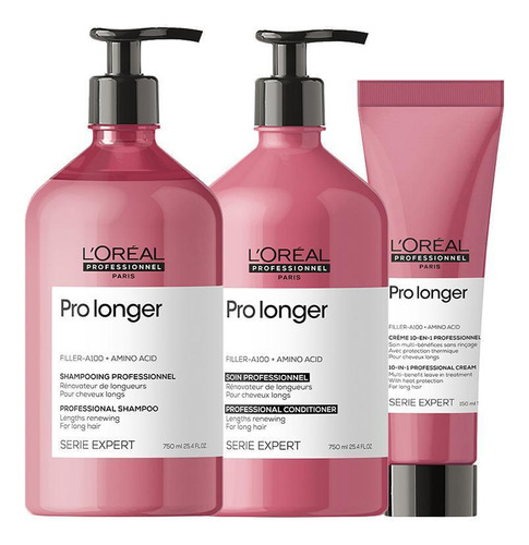 Kit L'oréal Pro Serie Exp Pro Longer - Sh E Cond E Leave-in