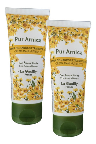 2 Cremas Para Manos Ultra Nutritiva Con Arnica Yves Rocher