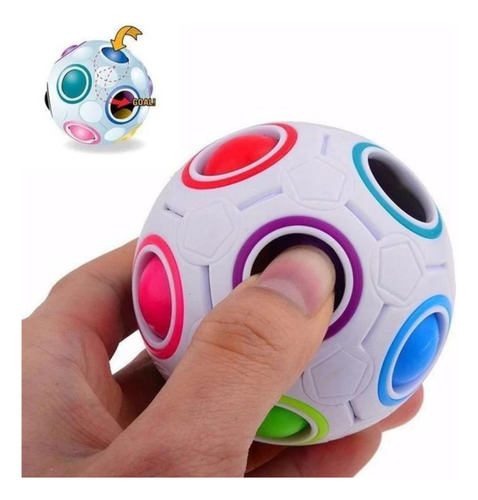 Cubo Magico Yj Bola Arcoiris Puzzle Juego De Ingenio