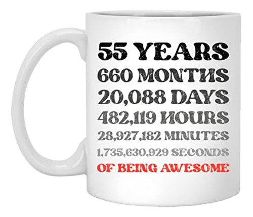 55 Cincuenta Y Cinco Años Meses Días Horas Minutos Segundos