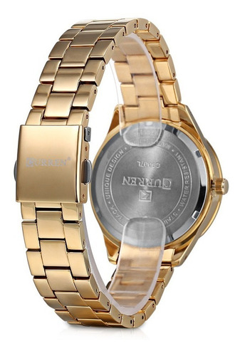 Relógio Feminino Exclusive D'luxe Curren Quartzo Lançamento