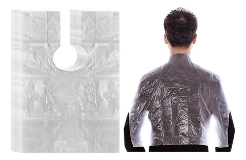 100 Piezas Capa De Peluquería Desechable, Chal De Y