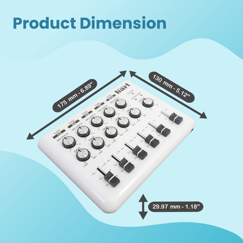 Maker Hart Loop Mixer: Mezclador De Audio Portátil Con Entra
