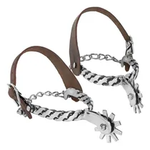 Comprar Espora De Inox Quarto De Milha Gv Torcida Correia Couro
