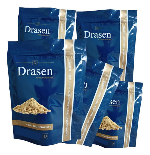 Kit 5kg | Farinha De Grão De Bico | Sem Glúten - Drasen Food