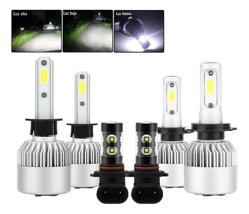 Qc,- H1 H7 9006 Kit De Focos Led Para Volkswagen Gol
