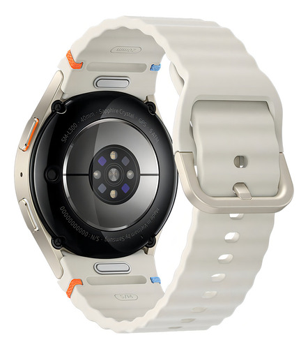 Reloj inteligente Samsung Galaxy Watch7 de 40 mm con Bluetooth, Galaxy Ai, pantalla de cristal de zafiro color crema