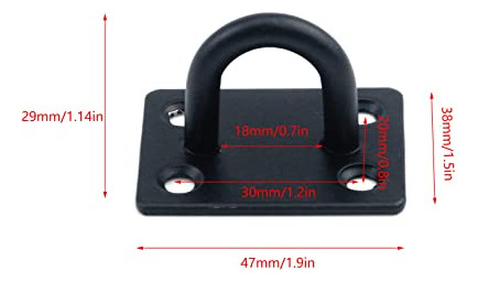 Ganchos Techo Acero Inoxidable 8pcs U Gancho Con Tornillos 4