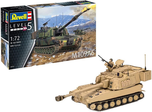 Tanque M109a6 - 1/72 Revell 03331