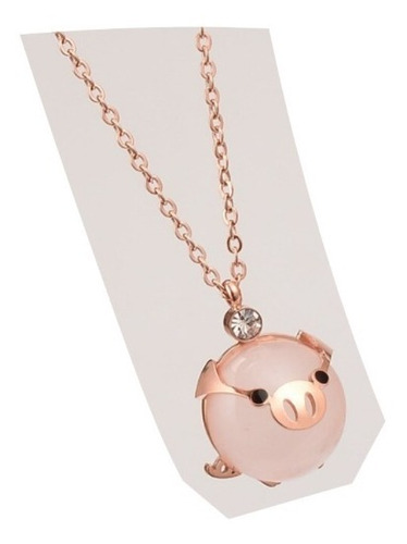 Collar Pig Cute Kawaii Cadena Con Dije Cerdito Puerquito E.g