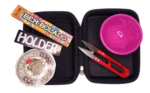 Seda Bem Bolado Kit C/ Case Estojo + Tesoura + Cuia Silicone