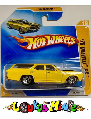 Hot Wheels '70 Chevelle Ss Hw Premiere 2009 019/166 Amarelo