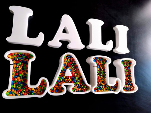 8 Letras Huecas + 8 Macizas Souvenir Candy Polifan Polyfan