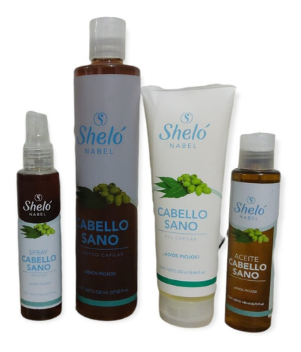 Kit Shampo, Aceite , Spray Y Gel Cabello Sano Shelo