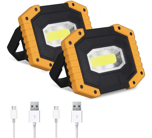 Luz Led Recargable 30w 2000lm Impermeable Para Camping Y Eme