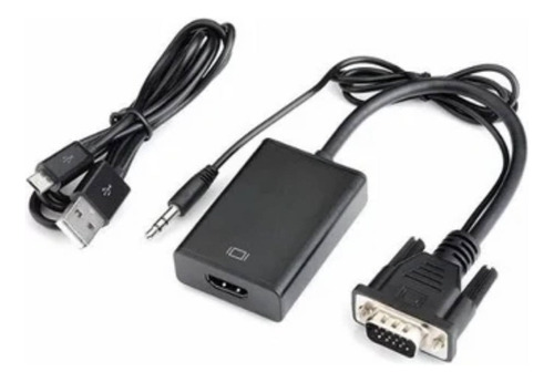 Convertidor Vga A Hdmi Con Audio 1080p Full Hd Pc Laptop