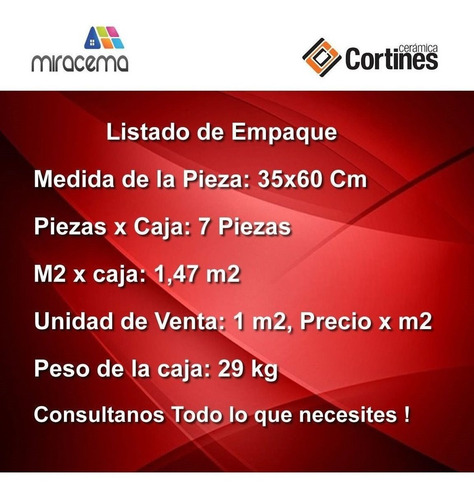 Imagen 2 de 3 de Ceramica Pared Cortines 35x60 Blanco Satinado X 1 M2 1ªcal