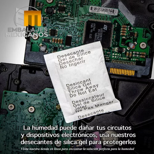 Silica Gel O Gel Sílice En Sobres De 5g 200 Pz Para Humedad – EMBALAJES  MEXICANOS